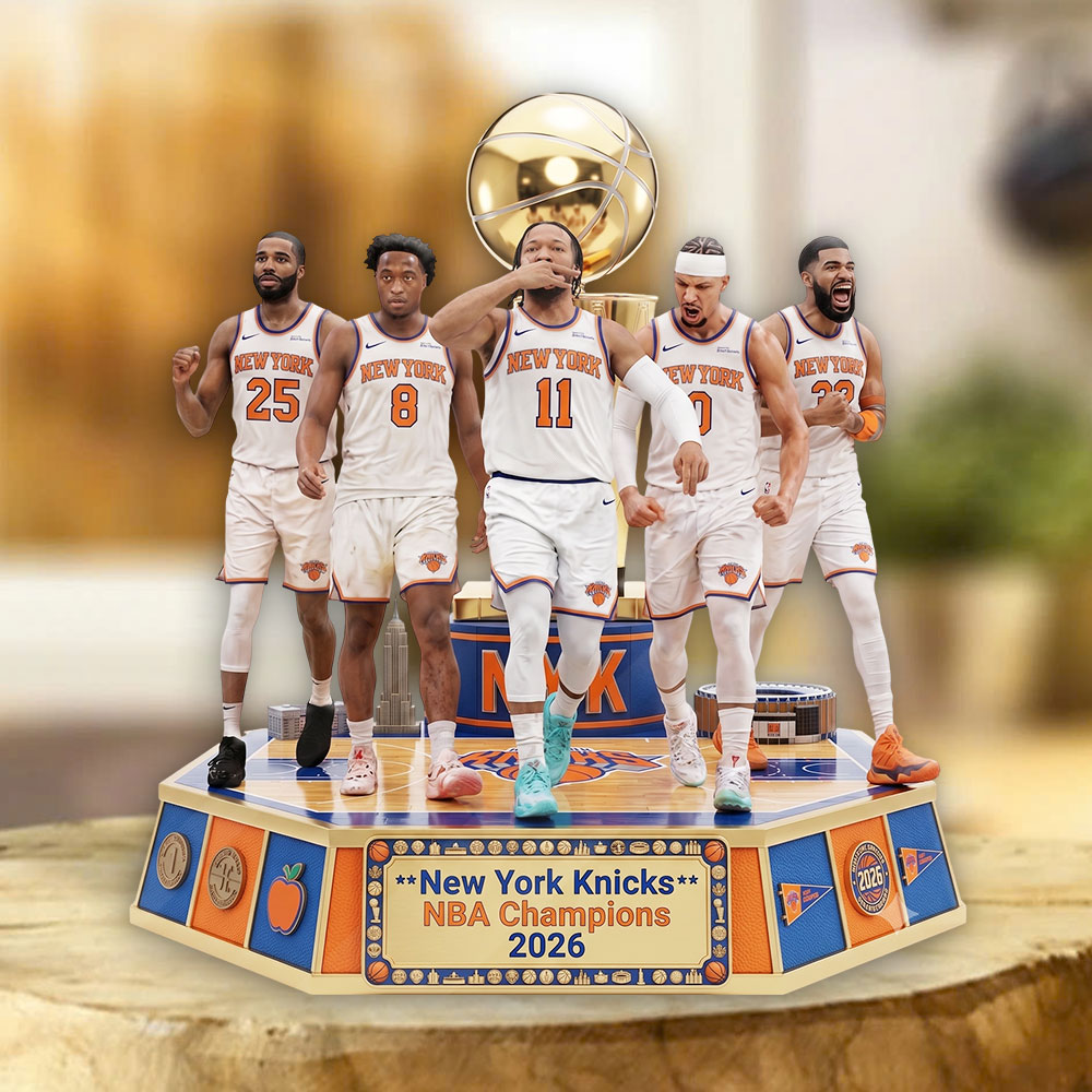 New York Knicks NBA Champions 2026 Custom Shape Acrylic Plaque – TMTHU6882