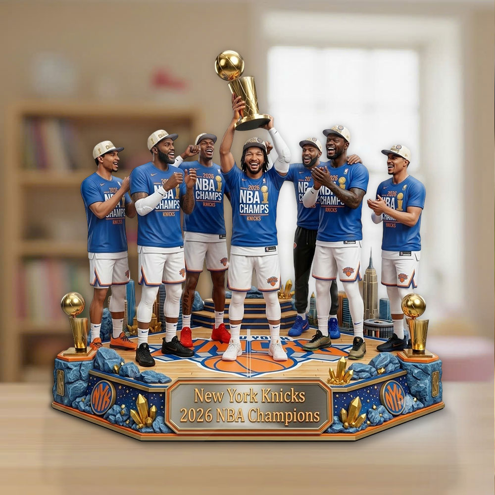 New York Knicks NBA Champions 2026 Custom Shape Acrylic Plaque – TMTHU6959