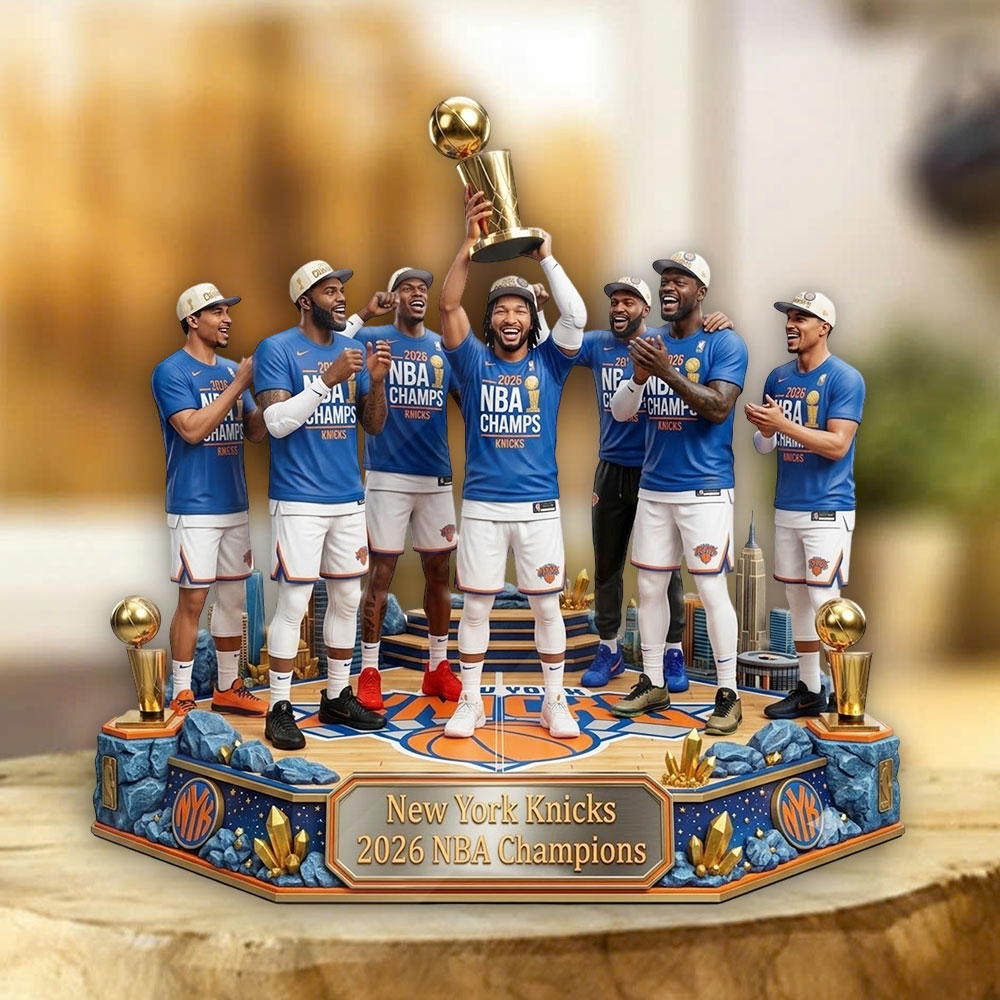 New York Knicks NBA Champions 2026 Custom Shape Acrylic Plaque – TMTHU6959