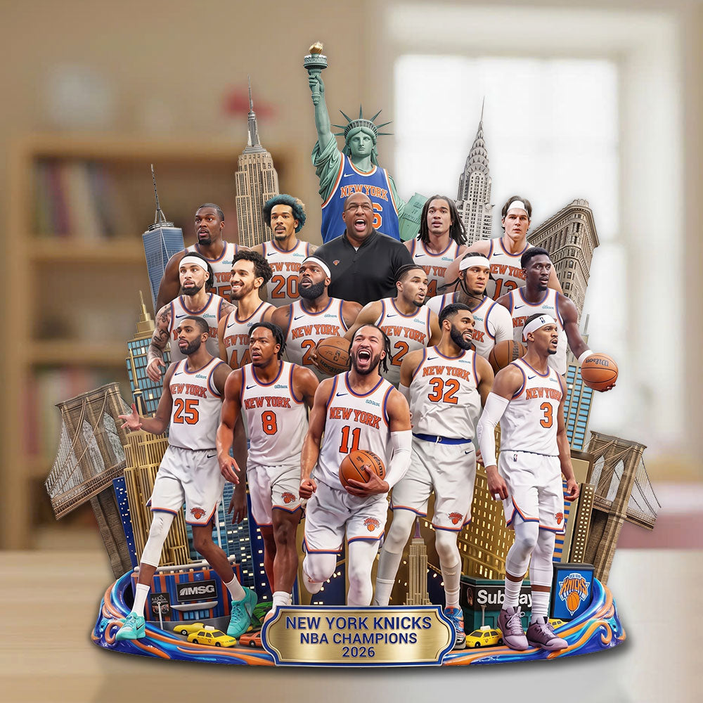 New York Knicks NBA Champions 2026 Custom Shape Acrylic Plaque – TMTHU7000