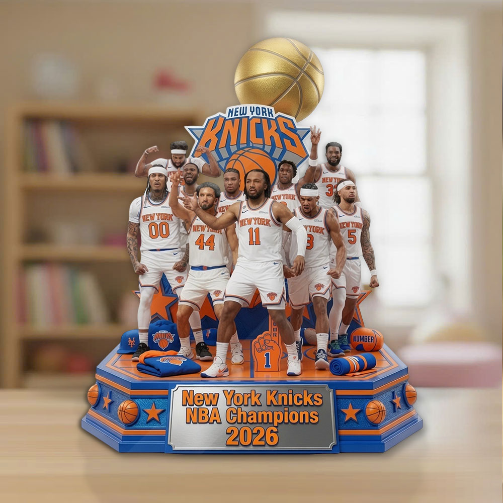 New York Knicks NBA Champions 2026 Shape Acrylic Plaque – TMTHU7182