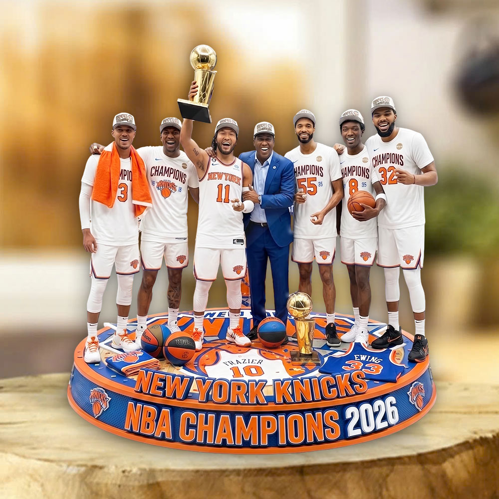 New York Knicks NBA Champions 2026 Custom Shape Acrylic Plaque – TMTHU7479