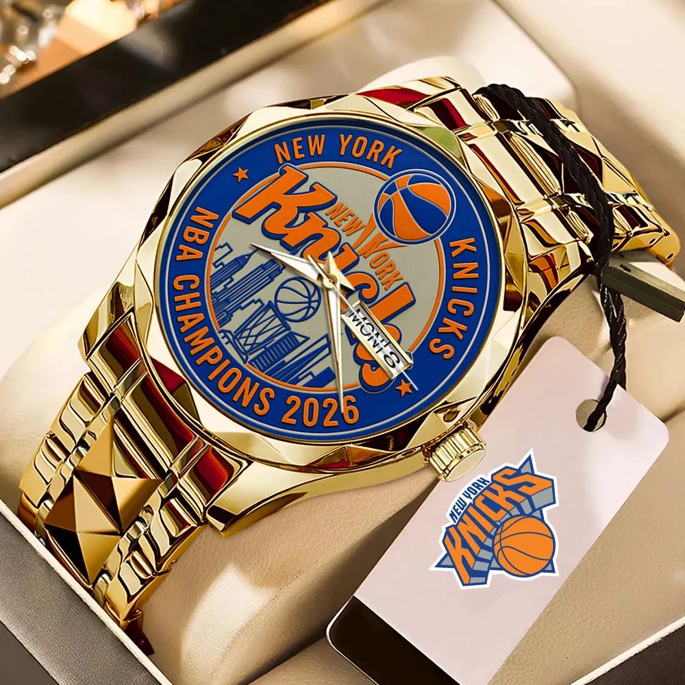 New York Knicks NBA Finals Champions 2026 Alloy Luxury Quartz Watch – TMTHU8914