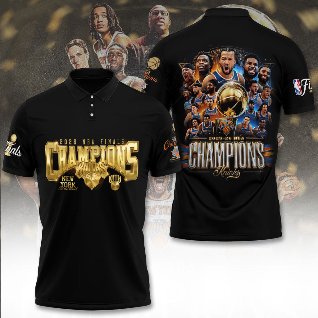 New York Knicks NBA Finals Champions 2026 3D Apparel – TANTN23701