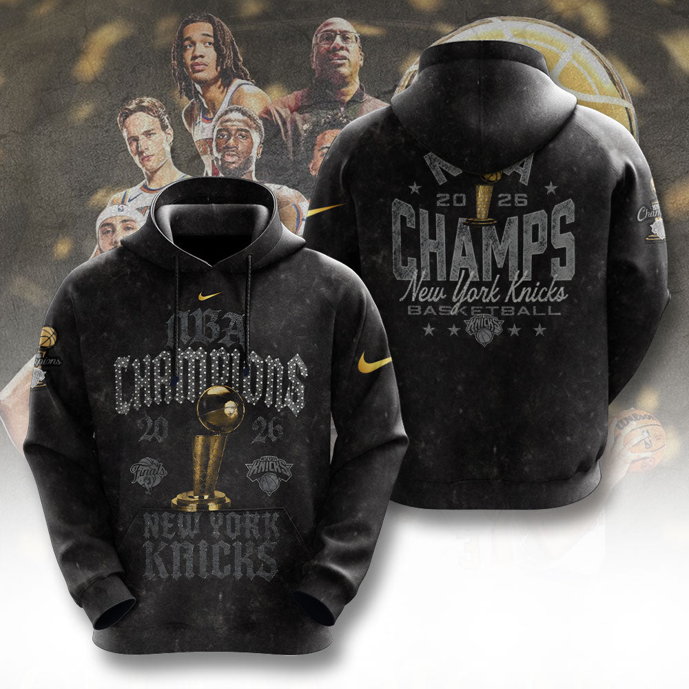 New York Knicks NBA Finals Champions 2026 3D Apparel – TANTN23815
