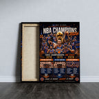 New York Knicks NBA Finals Champions 2026 Rectangle Canvas With Inner Frame – TANTN23759