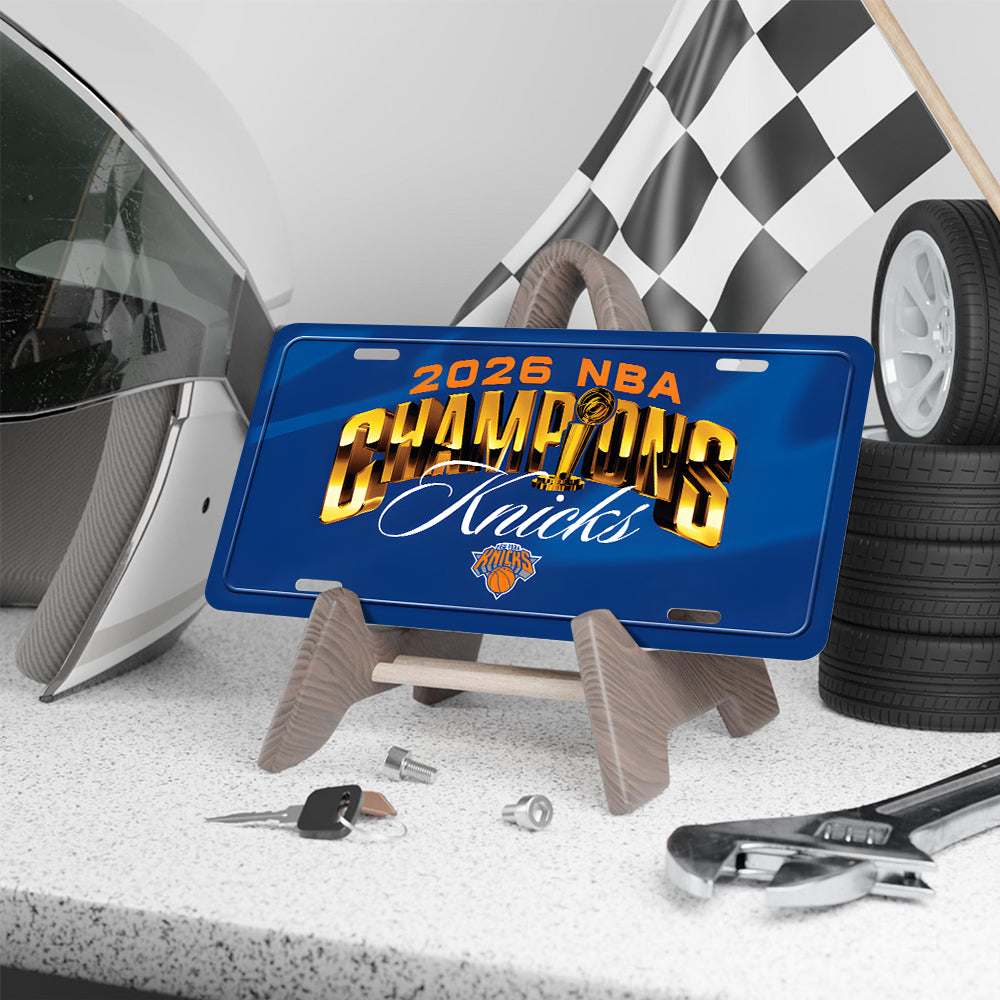 New York Knicks NBA Finals Champions 2026 License Plate – TANTN23710