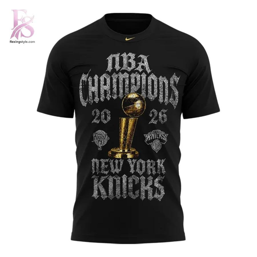 New York Knicks Nike 2026 NBA Finals Champions Locker Room T-Shirt