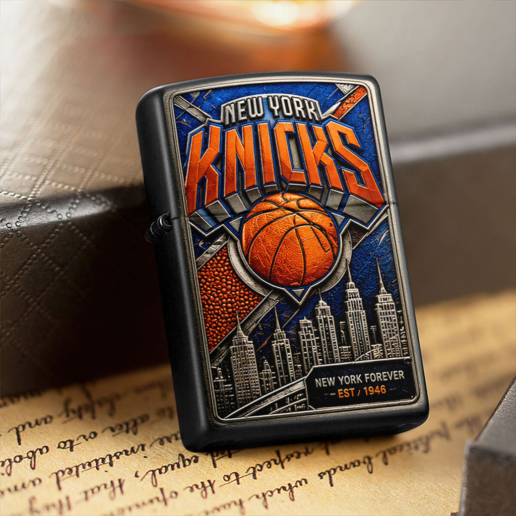 New York Knicks 2026 NBA Finals Champions Zippo Lighter Case (No Insert) – HOATT19279