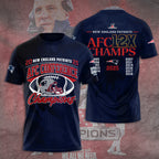 New England Patriots 2025 AFC Champions 3D Apparel – TANTN20621
