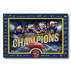New England Patriots 2025 AFC Champions Rectangle Canvas With Inner Frame – HOATT15901