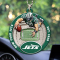New York Jets Custom shape 2-sided Acrylic Car Ornament – HOATT12589