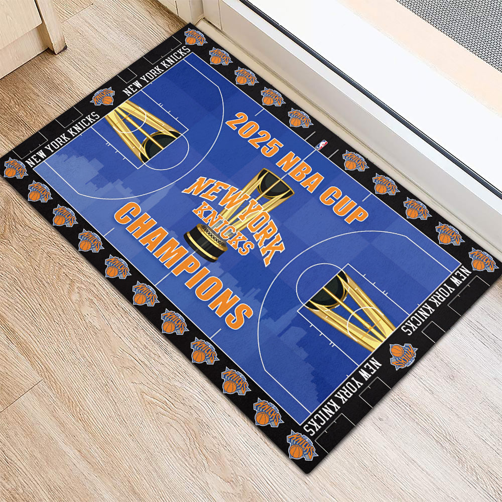 New York Knicks 2025 NBA Cup Champions Doormat – TMTHU2707
