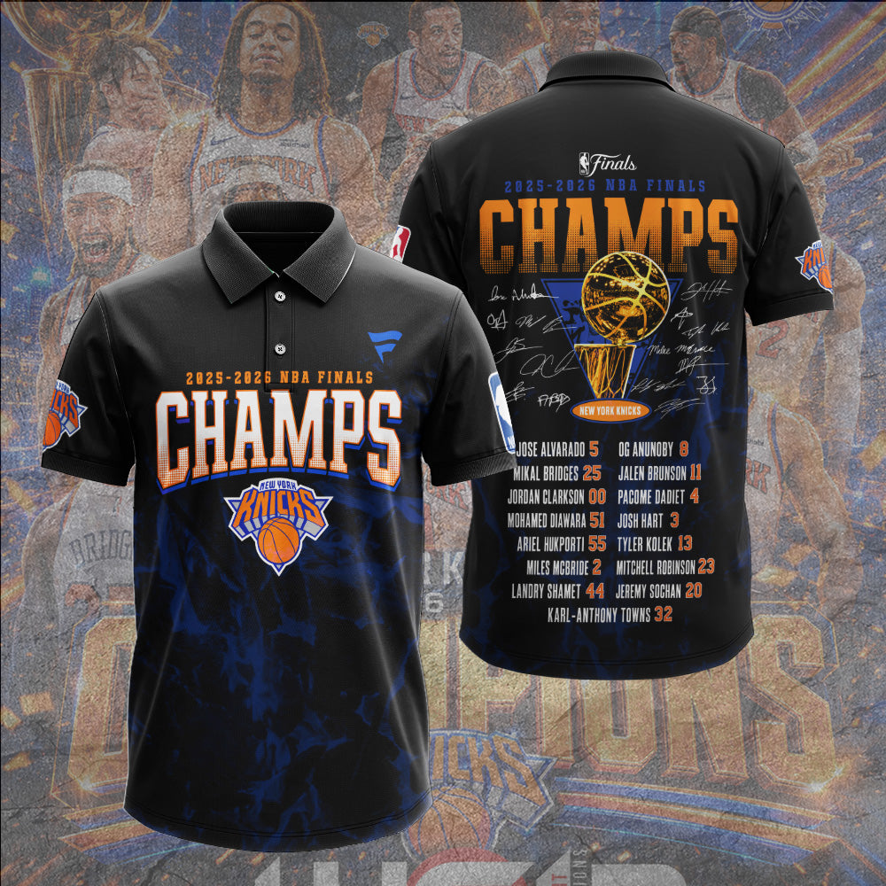 New York Knicks 2026 NBA Champions 3D Apparel – GNE7178