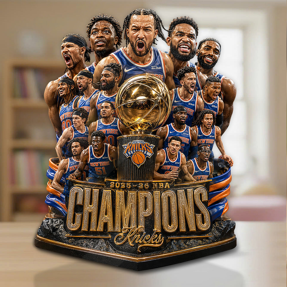 New York Knicks 2026 NBA Champions Custom Shape Acrylic Plaque – GNE7170