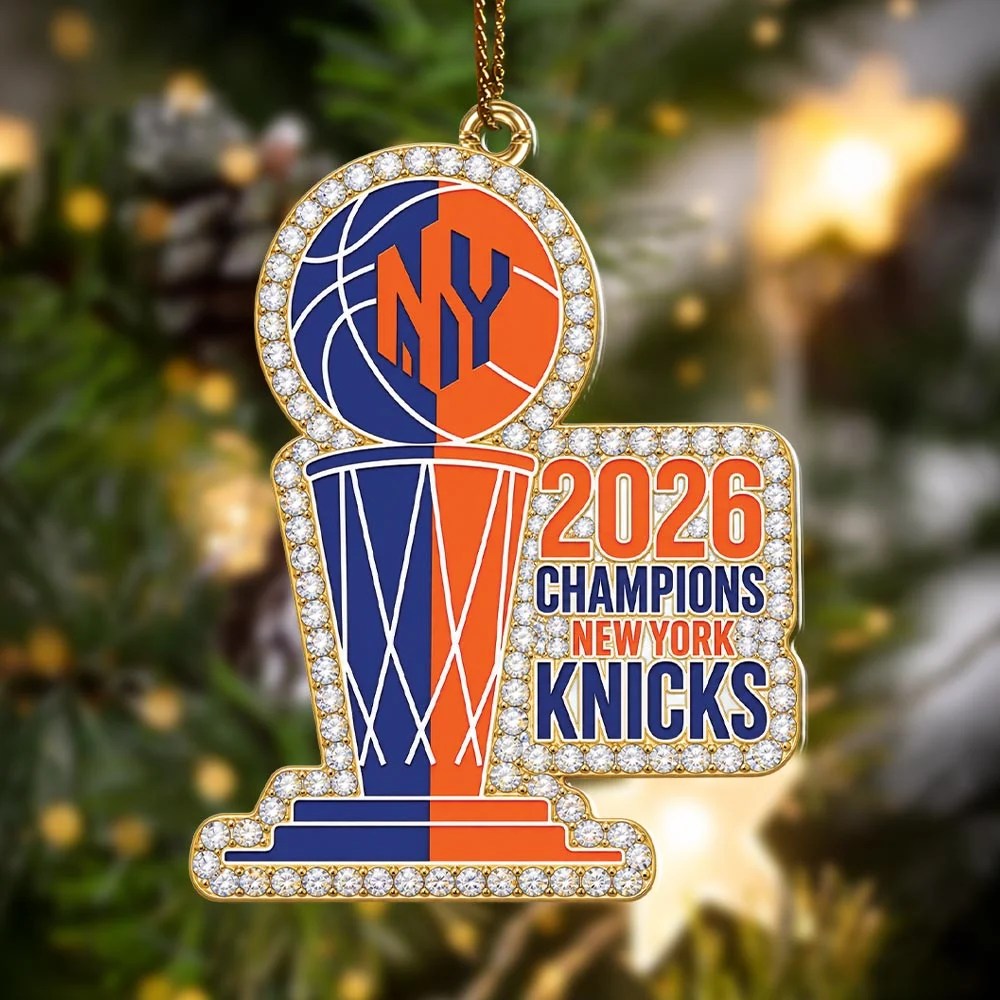 New York Knicks 2026 NBA Finals Champions Custom Shape 2-side Printed Acrylic Ornament – HOATT21163