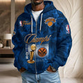 New York Knicks 2026 NBA Finals Champions 3D Unisex Waffle Hoodie – HOATT19899