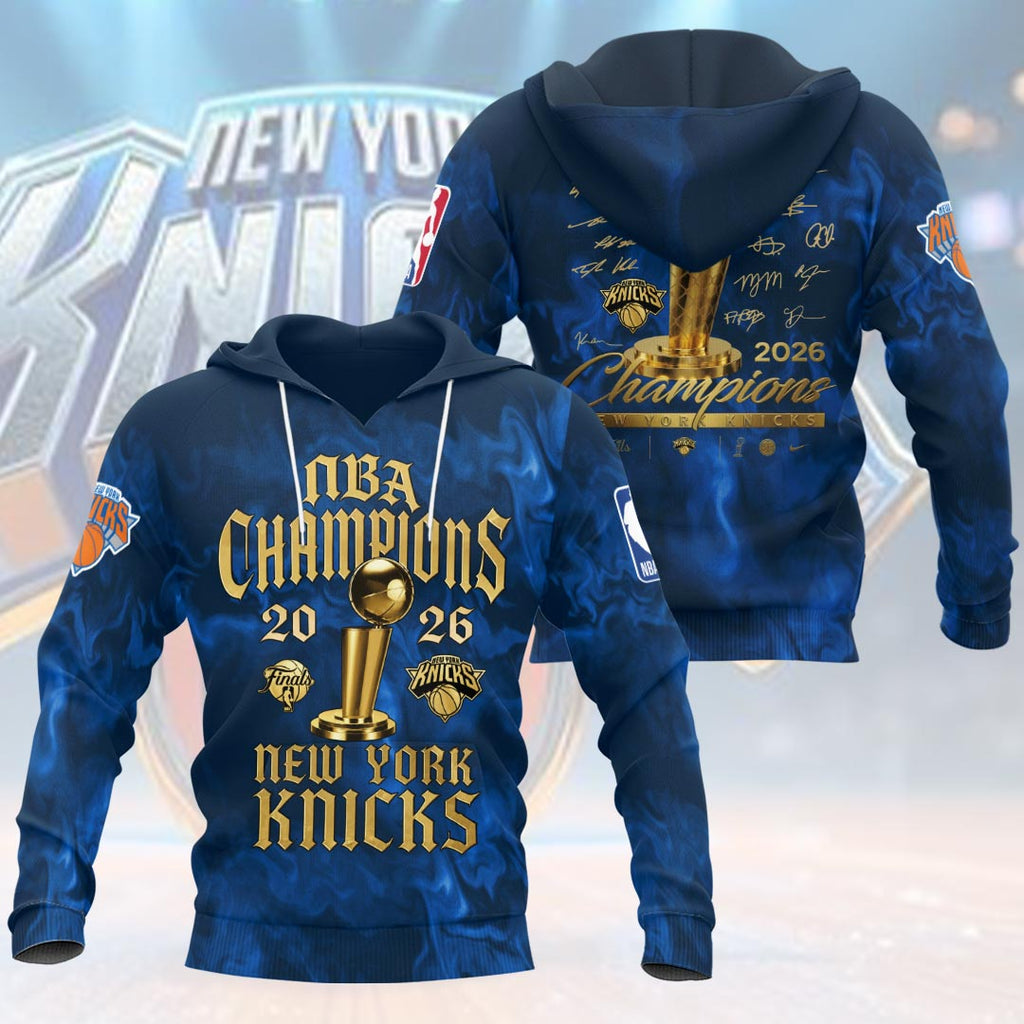 New York Knicks 2026 NBA Finals Champions 3D Apparel – HOATT19389