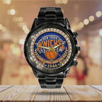New York Knicks NBA Eastern Conference Champions 2026 Black Stainless Steel Watch – TANTN23199