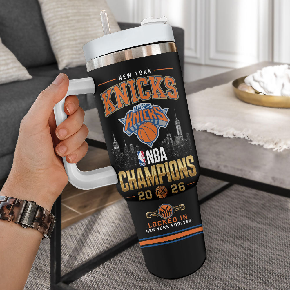 New York Knicks NBA Finals Champions 2026 40oz Tumbler – TANTN23799