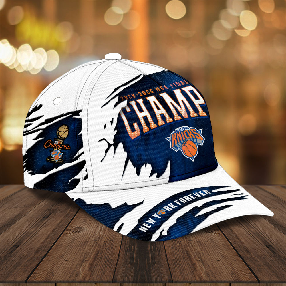 Personalized New York Knicks NBA Finals Champions 2026 Classic Cap – TANTN23823