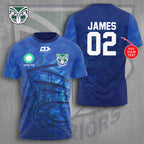 Personalized New Zealand Warriors 3D Apparel – VANDH 3999