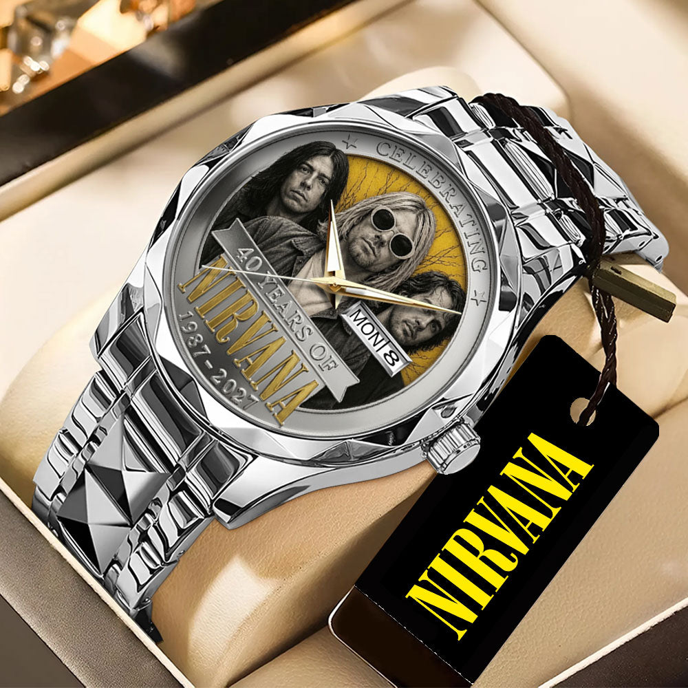 Nirvana 40th Anniversary Alloy Luxury Quartz Watch – TANTN24640