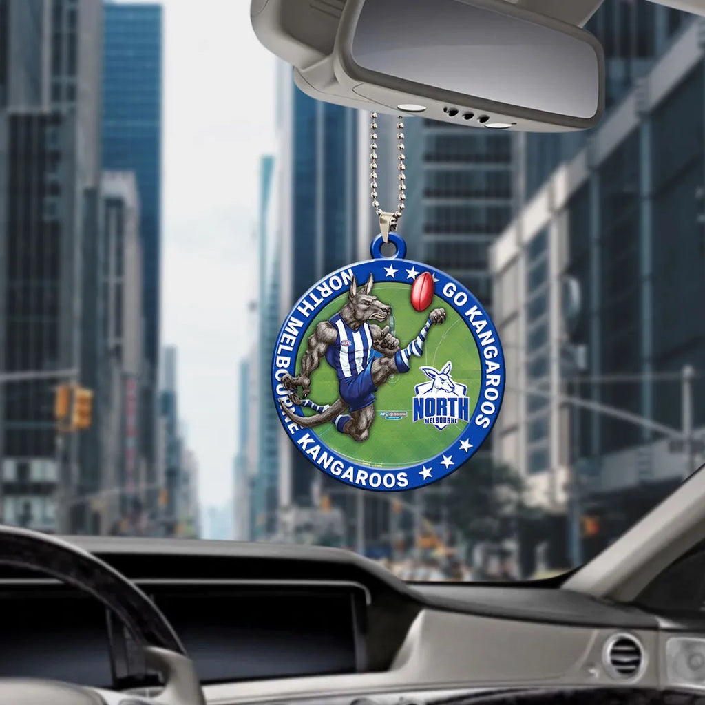 North Melbourne FC Custom Shape 2-sided Acrylic Car Ornament – HOATT13359