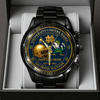 Notre Dame Fighting Irish Football 138th Anniversary 2025 Black Stainless Steel Watch – TANTN16197