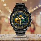 Notre Dame Fighting Irish Football 138th Anniversary 2025 Black Stainless Steel Watch – TANTN16197