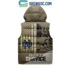 Notre Dame Fighting Irish Salute To Service Sleeveless Puffer Jacket