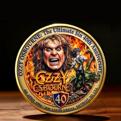 Ozzy Osbourne: The Ultimate Sin 40th Anniversary Commemorative Coin – TMTHU4889