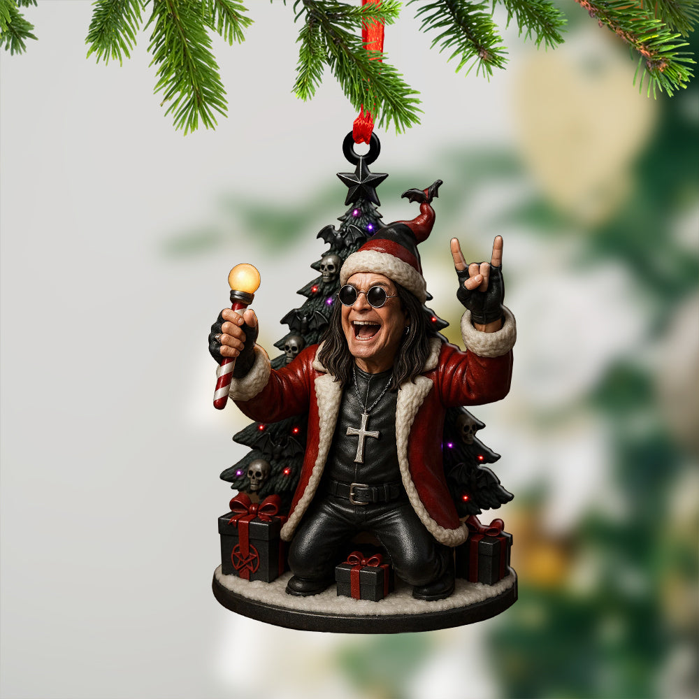 Ozzy Osbourne Custom Shape 2-side Printed Acrylic Ornament – TMTHU672