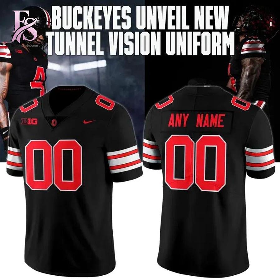 Ohio State Buckeyes Black out Tunnel Vision Football Jersey