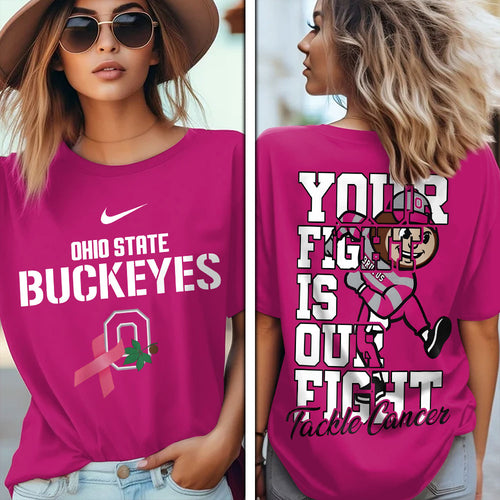 Ohio State Buckeyes Football x Breast Cancer Awareness 3D Apparel – MAITM12765