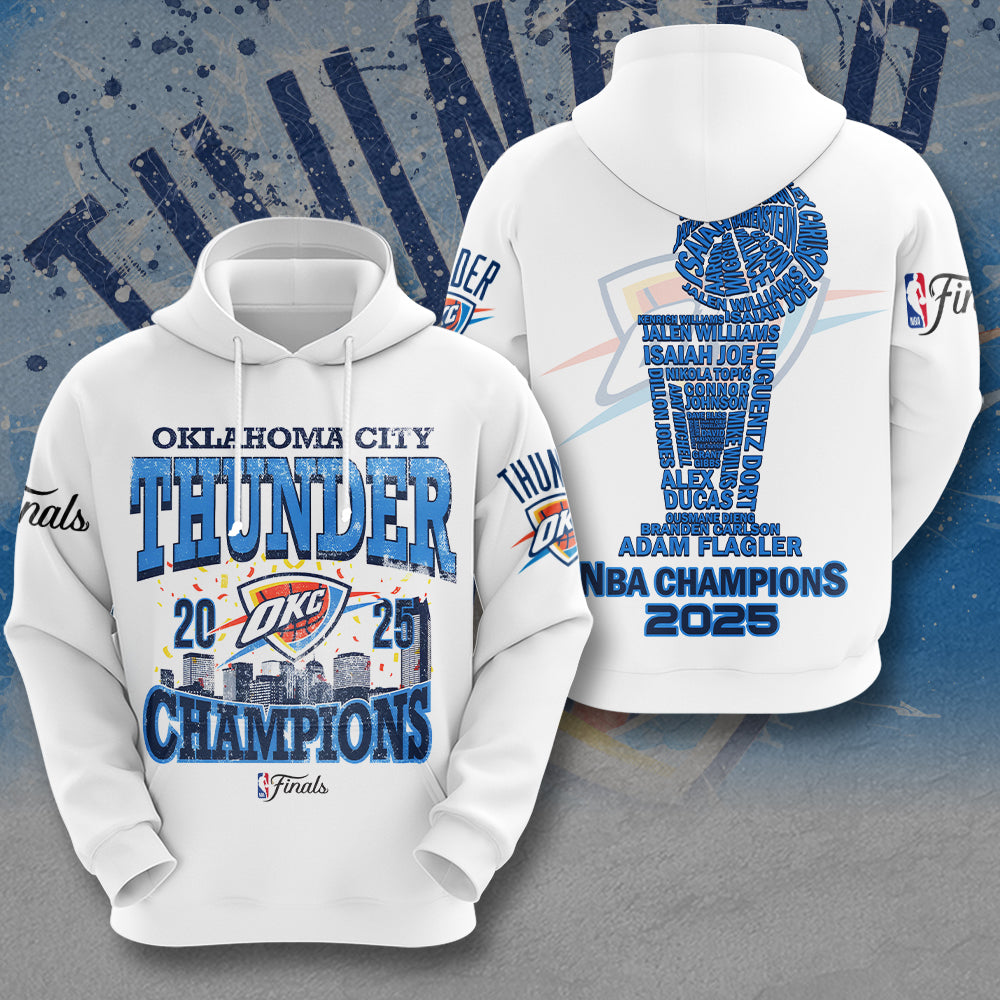 Oklahoma City Thunder 2025 NBA Champions 3D Apparel – MAITM 11840
