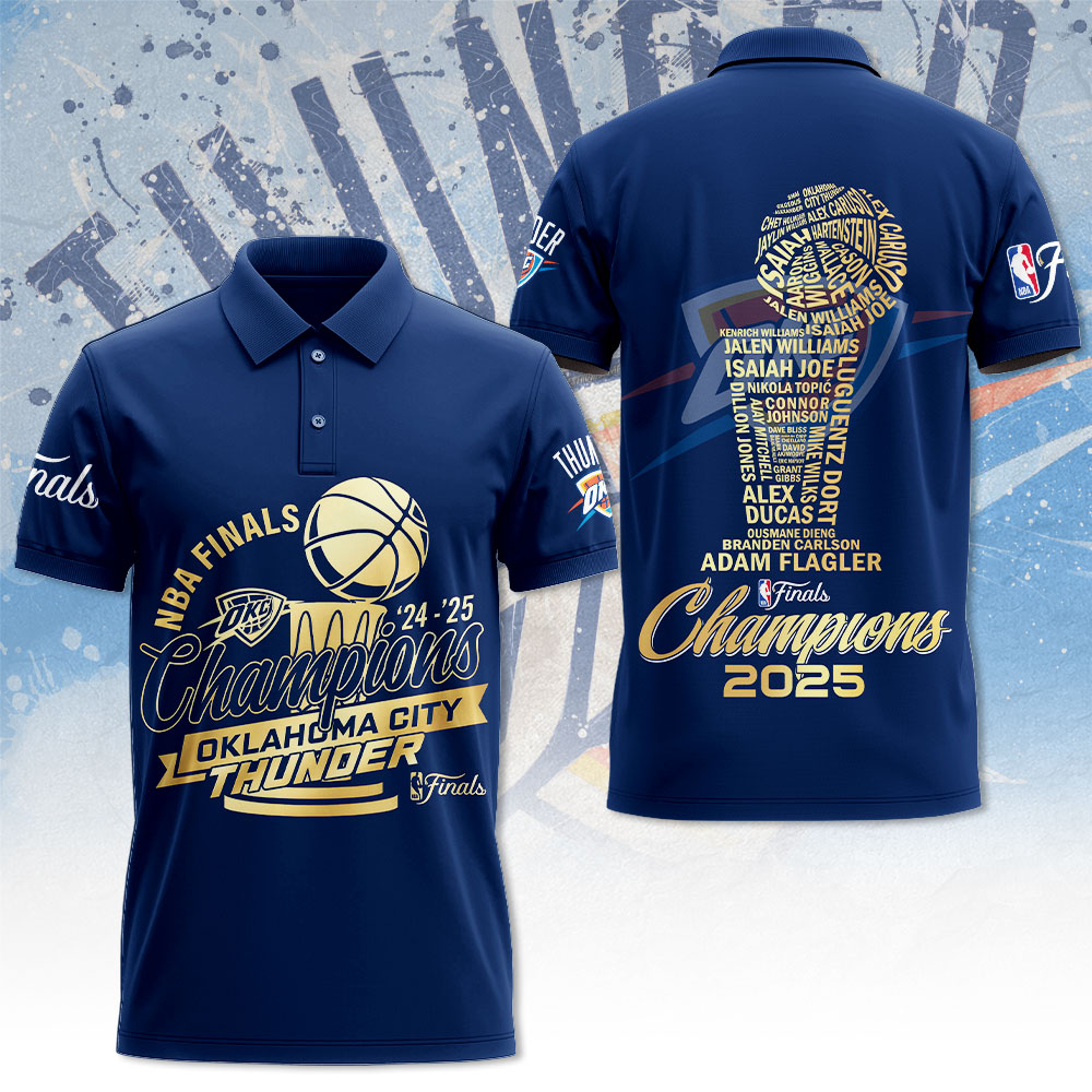 Oklahoma City Thunder 2025 NBA Champions 3D Apparel – MAITM 11802