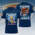 Oklahoma City Thunder 2025 NBA Champions 3D Apparel – HOATT 11438