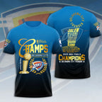 Oklahoma City Thunder 2025 NBA Champions 3D Apparel – HOATT 11470