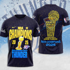 Oklahoma City Thunder 2025 NBA Champions 3D Apparel – MAITM 11849