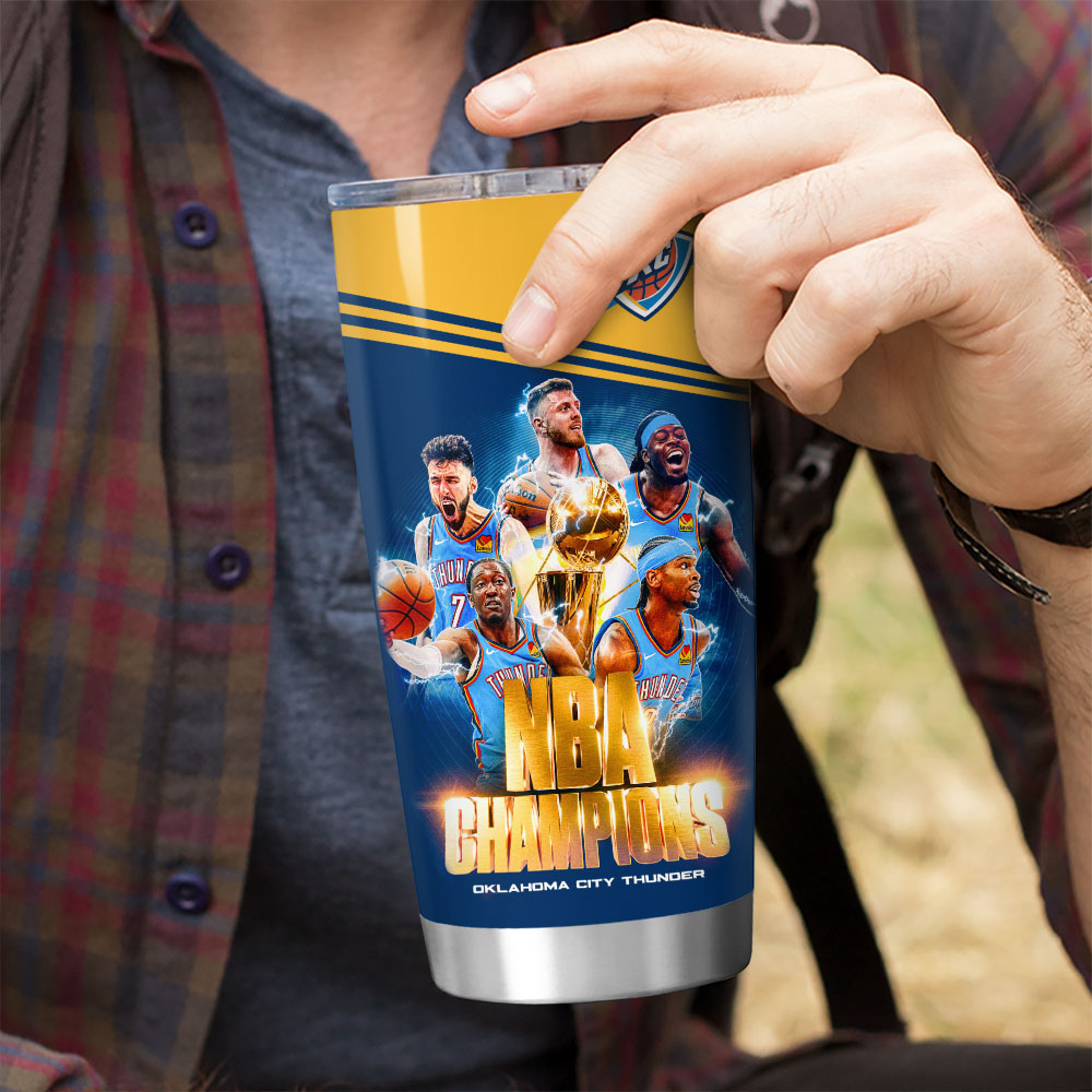 Oklahoma City Thunder 2025 NBA Champions Tumbler Cup – HOATT 11408