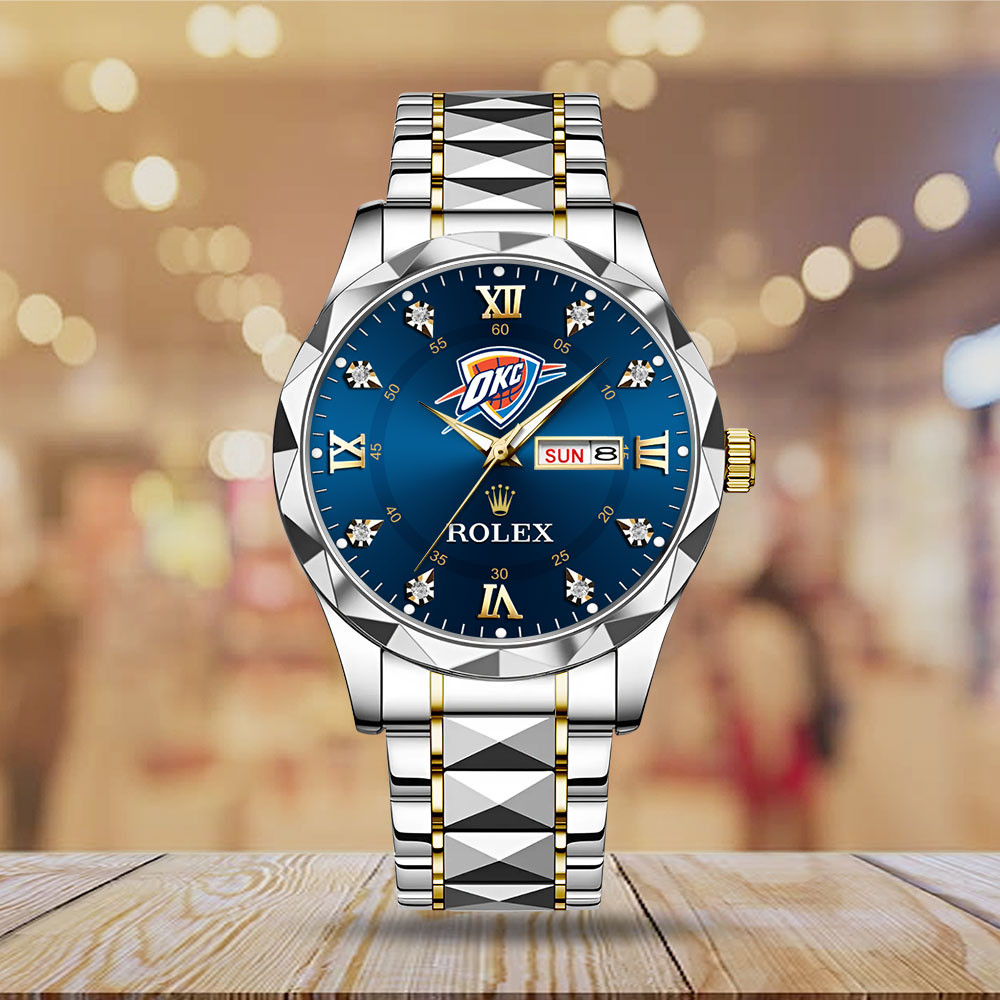 Oklahoma City Thunder 2025 NBA Champions x Rolex Alloy Luxury Quartz Watch – MAITM 11912