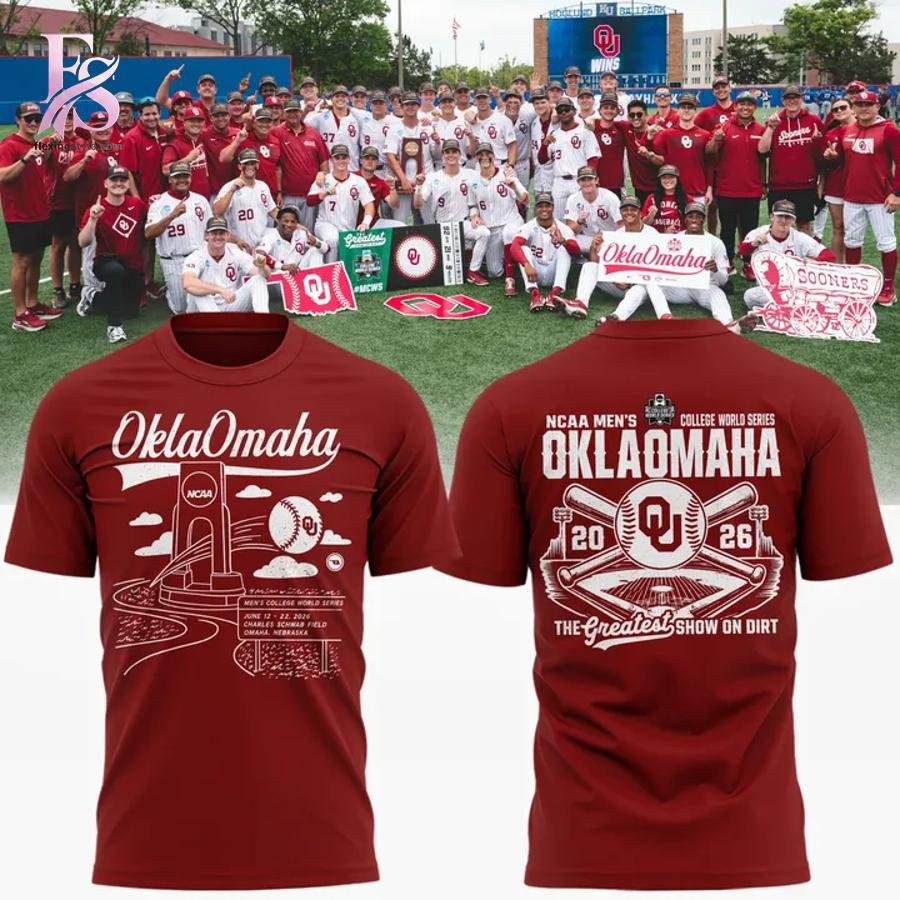 Oklahoma Sooners 2026 Baseball College World Series Shirt