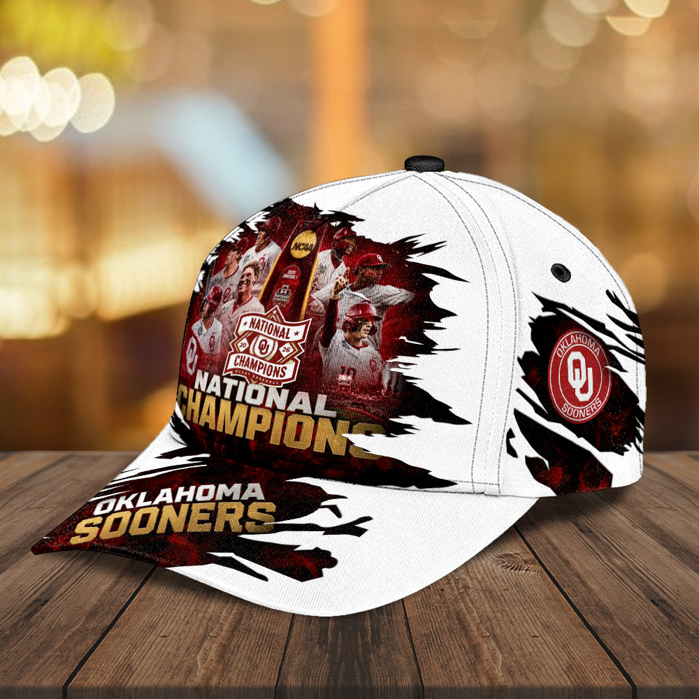 Oklahoma Sooners 2026 NCAA Baseball Men's College World Series Champions Classic Cap – GNE7283
