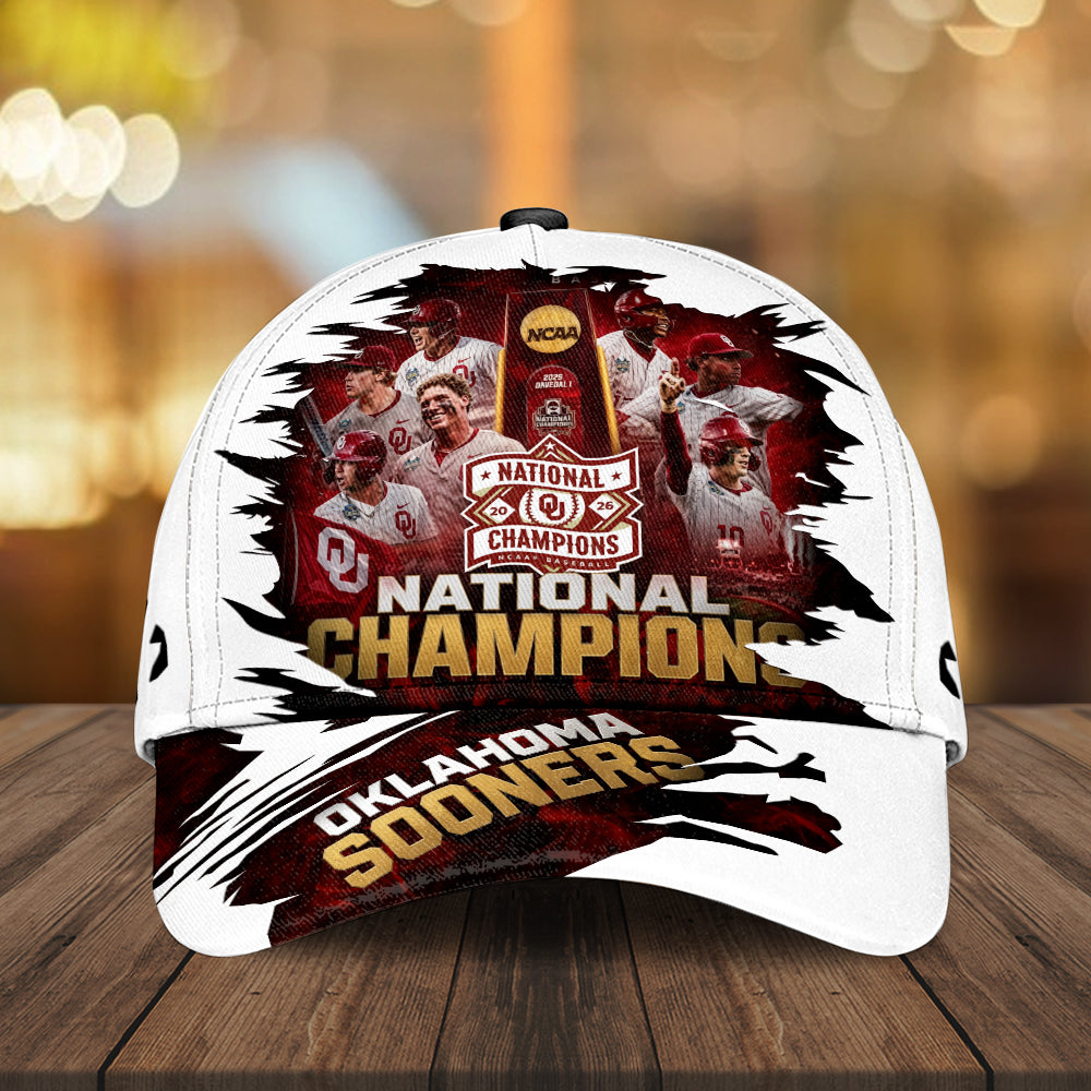 Oklahoma Sooners 2026 NCAA Baseball Men's College World Series Champions Classic Cap – GNE7283