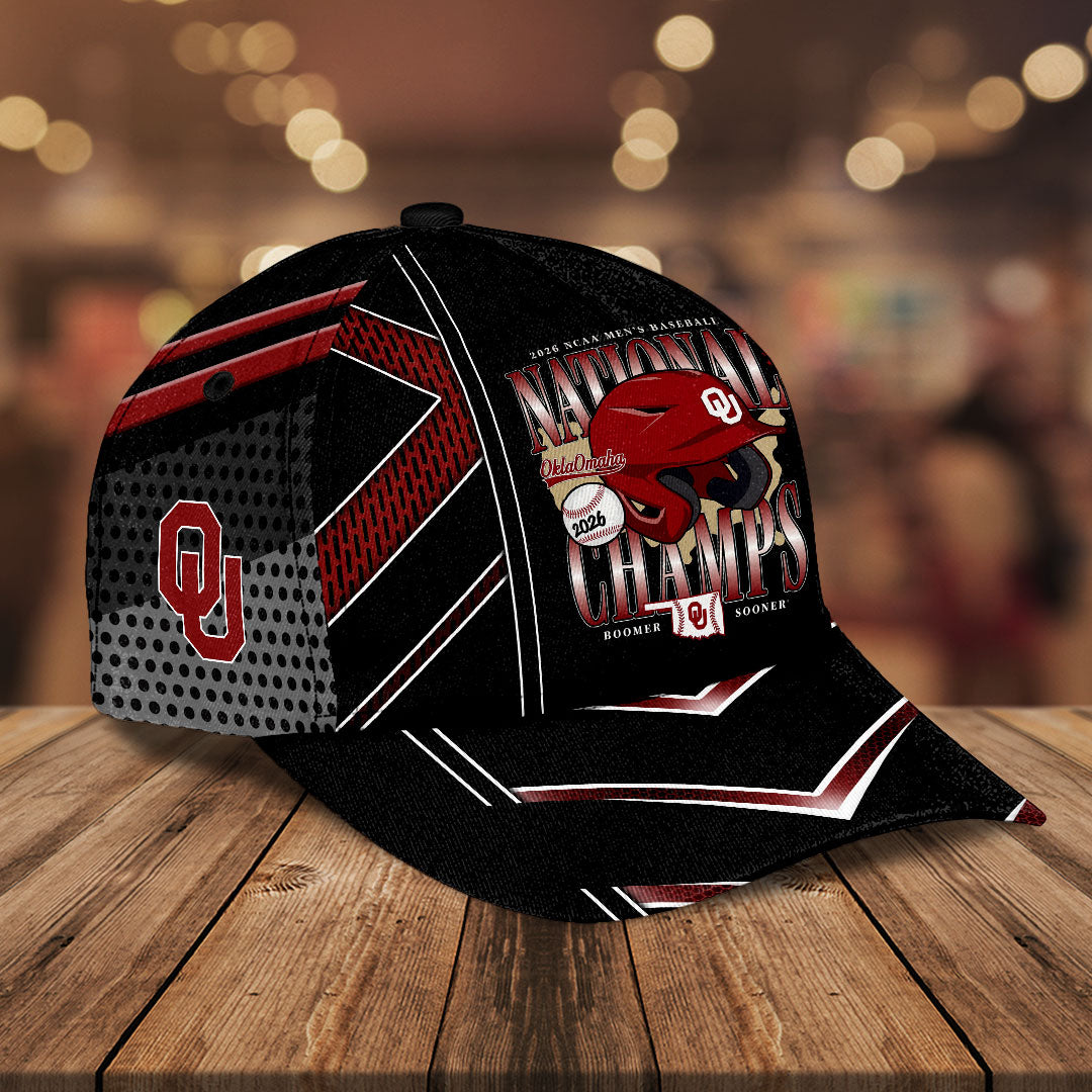 Oklahoma Sooners 2026 NCAA Baseball Men's College World Series Champions Classic Cap – HOATT18941