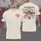 Oklahoma Sooners 2026 NCAA Baseball Men's College World Series Champions 3D Apparel – TANTN23857