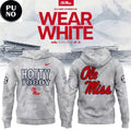 Ole Miss Rebels 2026 Wear White Camo Hoodie T-Shirt