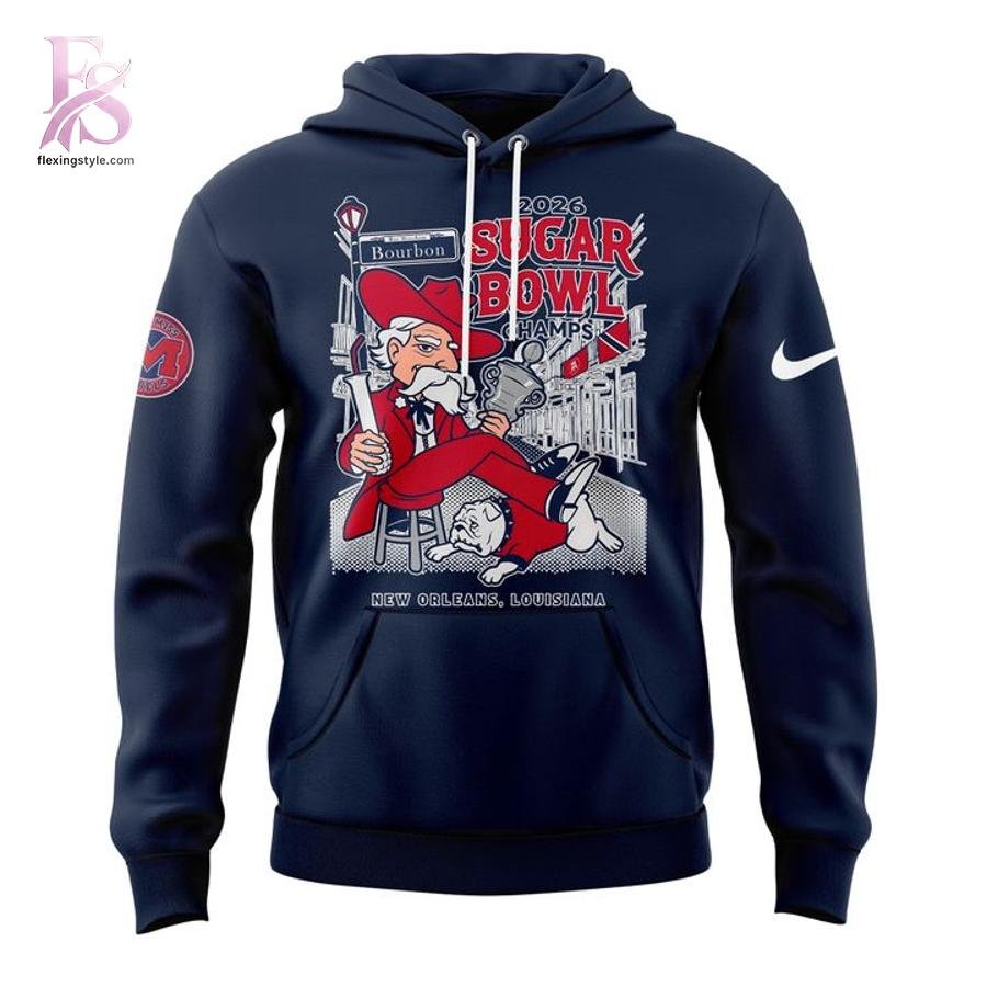 Ole Miss Rebels College Football Playoff 2026 Sugar Bowl Champions Hoodie