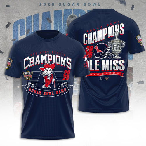 Ole Miss Rebels Football 3D Apparel – TANTN19893